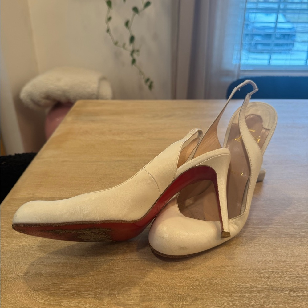 Christian Louboutin Slingback Patent Leather Heel